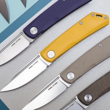 Нож складной Real Steel Luna Lite Orange G10, клинок D2, 7см